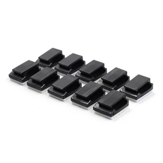 Slidelogy Plastic Light Wire Holder (S) w/ Tape 10pcs