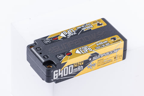 Sunpadow High-End LiHV Shorty 6400mAh-7.6V-2S1P-160C
