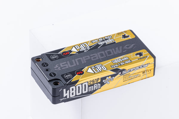 Sunpadow High-End LiHV LCG Shorty 4800mAh-7.6V-2S1P-160C