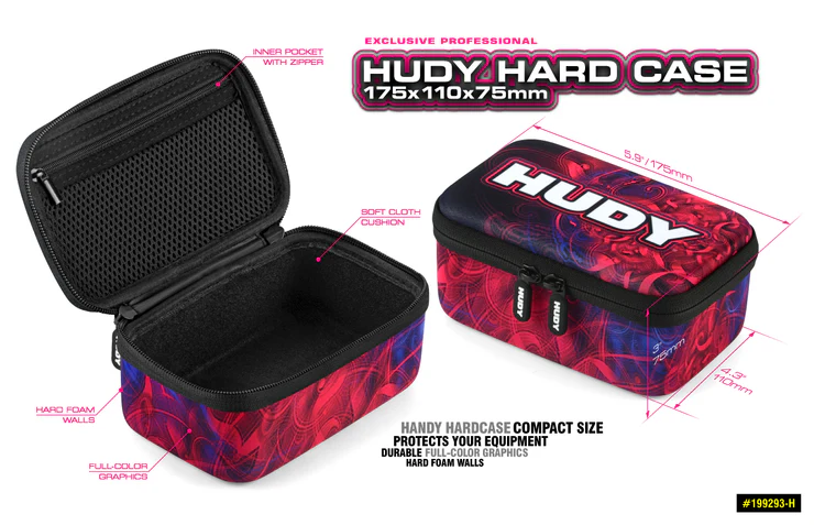 Hudy: Hudy Hard Case - 175x110x75mm - Accessories Bag Medium By Hudy