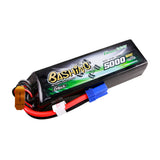 GENS ACE - 5000mah 4S 14.8V 60C LiPo Battery Pack with EC5 Plug-Bashing Series 137x43x34mm 437g (GA5000-4S60-B)