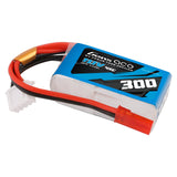 GENS ACE - 300mAh 3S 11.1V 45C LiPo Battery JST Plug 26g 40x21x17mm Eflite UMX (GA300-3S45)