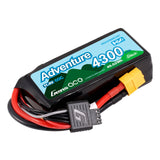 GENS ACE - Adventure HV Shorty 4300mAh 3S1P 11.4V 60C LiPo Battery with XT60 Plug 90x42x30mm 244g (GA4300-3S60-HV)