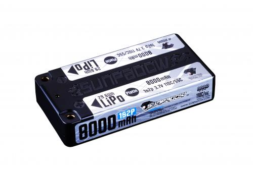 Sunpadow Platin Lithium Battery 8000mAh-1S2P-3.7V-110C/55C