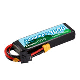 GENS ACE - Adventure 3600mAh 4S 14.8V 60C LiPo Battery 136x44x24mm 312g XT60 Plug (GA3600-4S60)
