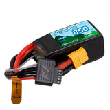 GENS ACE - Adventure 850mAh 4S 14.8V 60C LiPo Battery Pack 60x30.5x30.5mm 110g XT60 Plug (GA850-4S60)