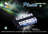 Sunpadow Platin Lithium Battery 8000mAh-1S2P-3.7V-110C/55C