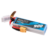 GENS ACE - 900mAh 14.8V 80C 4S 1P LiPo Battery Pack with XT60 plug 97x27x21mm 112g Suit F5J and Powered Glider (GA900-4S80)