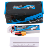 GENS ACE - 900mAh 14.8V 80C 4S 1P LiPo Battery Pack with XT60 plug 97x27x21mm 112g Suit F5J and Powered Glider (GA900-4S80)