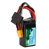 GENS ACE - Adventure 850mAh 4S 14.8V 60C LiPo Battery Pack 60x30.5x30.5mm 110g XT60 Plug (GA850-4S60)