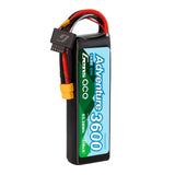GENS ACE - Adventure 3600mAh 4S 14.8V 60C LiPo Battery 136x44x24mm 312g XT60 Plug (GA3600-4S60)