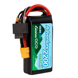 GENS ACE - Adventure 2200mAh 4S 14.8V 60C LiPo Battery Pack 91.6x43x23.6mm 204g XT60 Plug (GA2200-4S60)