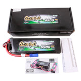 GENS ACE - 6500mAh 11.1V 60C 3S1P LiPo Battery Pack with EC5 Plug, Bashing Series 418g 154x46x26mm (GA6500-3S60-B)