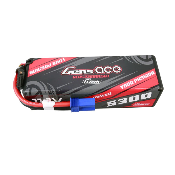 GENS ACE - 5300mAh 3S 11.1V 60C Hardcase LiPo Battery 138x46x38mm 406g with EC5 (GA5300-3S60-HC-EC5)