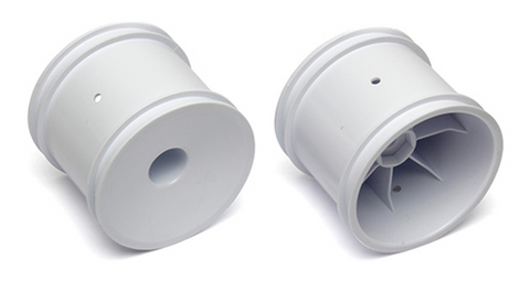 Team Associated 12mm Hex Stadium Truck Dish Wheel (2) (White)