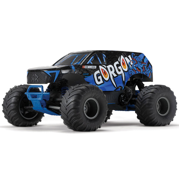 ARRMA - 1/10 Gorgon 2WD RTR Brushed Monster Truck, Blue (Needs Batt and Charger) (ARA3230T1)