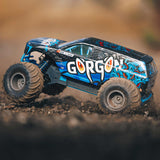 ARRMA - 1/10 Gorgon 2WD RTR Brushed Monster Truck, Blue (Needs Batt and Charger) (ARA3230T1)