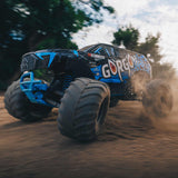 ARRMA - 1/10 Gorgon 2WD RTR Brushed Monster Truck, Blue (Needs Batt and Charger) (ARA3230T1)