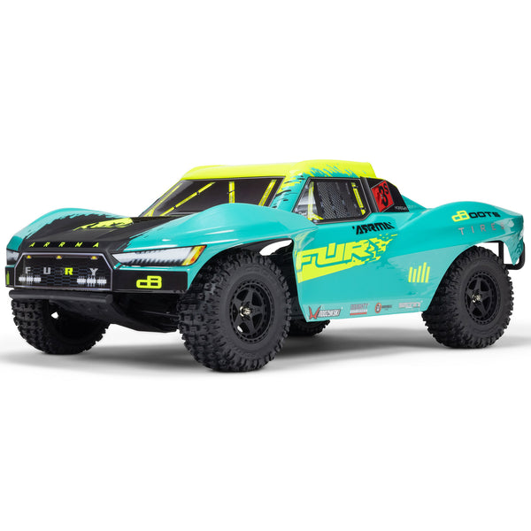ARRMA - 1/10 Fury 223S BLX Brushless 2WD Short Course Truck RTR with DSC, Green (ARA3521T2)