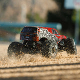 ARRMA - 1/10 Gorgon 223S 2WD RTR Brushless Monster Truck, Red/Black (ARA3530T2)