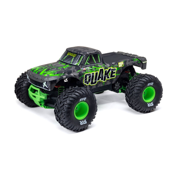 ARRMA - 1/10 Quake 223S DSC 2WD RTR Brushless Monster Truck, Green (ARA3537T2)