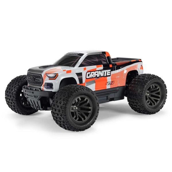 ARRMA - 1/10 Granite Mega 665 4X4 RTR Brushed Monster Truck, Orange (Requires Battery and Charger) (ARA4202V4T3)
