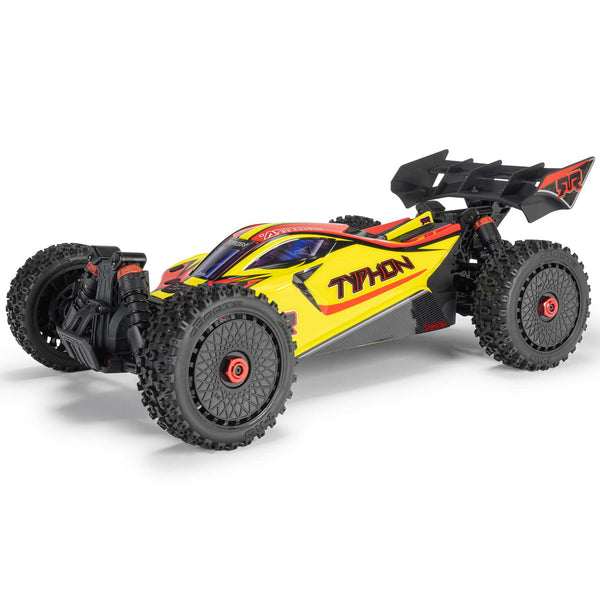 ARRMA - 1/8 Typhon Mega 665 4X4 RTR Brushed Buggy, Yellow (Requires Battery and Charger) (ARA4206V4T2)