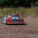 BRUSHLESS INFRACTION 4X4 MEGA RTR 1/8th Resto-Mod StreetBash Truck Red/Blue by ARRMA Converted to Brushless