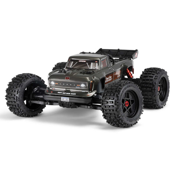ARRMA - 1/10 Outcast 4X4 4S V2 BLX Stunt Truck RTR, Gunmetal 2024 Center Diff Model (ARA4410V2T3)