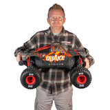 ARRMA - 1/8 Quake 4S DSC 4X4 RTR RC Brushless Monster Truck, Black/Red (ARA4437T1)