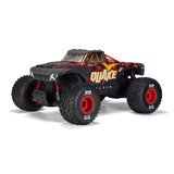 ARRMA - 1/8 Quake 4S DSC 4X4 RTR RC Brushless Monster Truck, Black/Red (ARA4437T1)