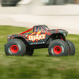 ARRMA - 1/8 Quake 4S DSC 4X4 RTR RC Brushless Monster Truck, Black/Red (ARA4437T1)