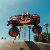 ARRMA - 1/8 Quake 4S DSC 4X4 RTR RC Brushless Monster Truck, Black/Red (ARA4437T1)