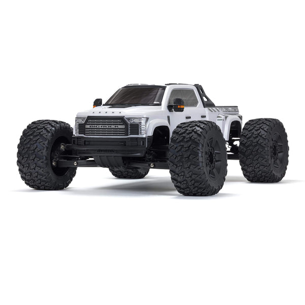 ARRMA - 1/7 Big Rock 6S 4X4 BLX Monster Truck RTR, White (ARA7612T3)
