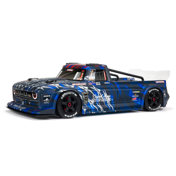 ARRMA - 1/7 Infraction 6S BLX All-Road Truck RTR, Blue With Handbrake (ARA7615V2T1)