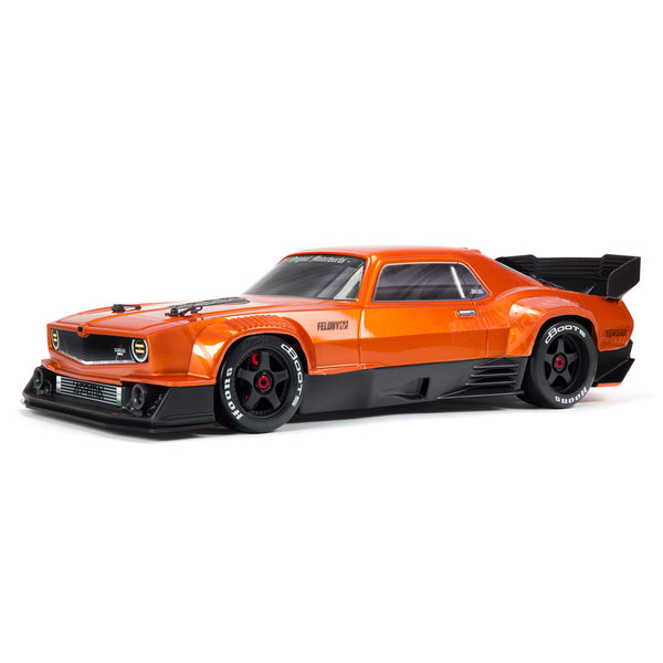 ARRMA - 1/7 Felony 6S BLX Street Bash All-Road Muscle Car RTR, Orange (ARA7617V2T2)