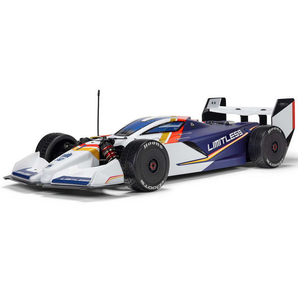 ARRMA - 1/7 Limitless 8S AVC 4X4 RTR Brushless Street Speed, 200+ Kph White/Blue (ARA7816T2)