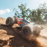 ARRMA - 1/8 Kraton 6S V6 4X4 BLX Brushless Speed Monster Truck RTR, Blue/Orange (ARA8608V6T1)