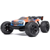 ARRMA - 1/8 Kraton 6S V6 4X4 BLX Brushless Speed Monster Truck RTR, Blue/Orange (ARA8608V6T1)