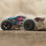 ARRMA - 1/8 Kraton 6S V6 4X4 BLX Brushless Speed Monster Truck RTR, Blue/Pink (ARA8608V6T2)