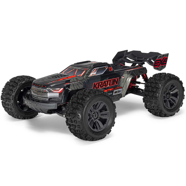 ARRMA - 1/8 Kraton 4X4 6S EXB BLX Brushless V6 Speed Truck RTR, Black (ARA8708V6T1)