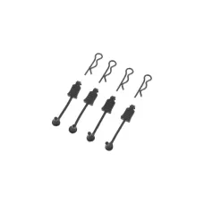 Body Clip Retainer 1/8 Scale Black (4)
