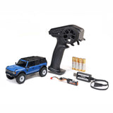 AXIAL - 1/30 SCX30 Ford Bronco 4X4 RTR Brushed Rock Crawler (Battery & Charger Included), Blue (AXI-2048T1)