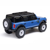 AXIAL - 1/30 SCX30 Ford Bronco 4X4 RTR Brushed Rock Crawler (Battery & Charger Included), Blue (AXI-2048T1)