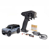 AXIAL - 1/30 SCX30 Ford Bronco 4X4 RTR Brushed Rock Crawler (Battery & Charger Included), Gray (AXI-2048T2)