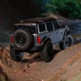 AXIAL - 1/30 SCX30 Ford Bronco 4X4 RTR Brushed Rock Crawler (Battery & Charger Included), Gray (AXI-2048T2)