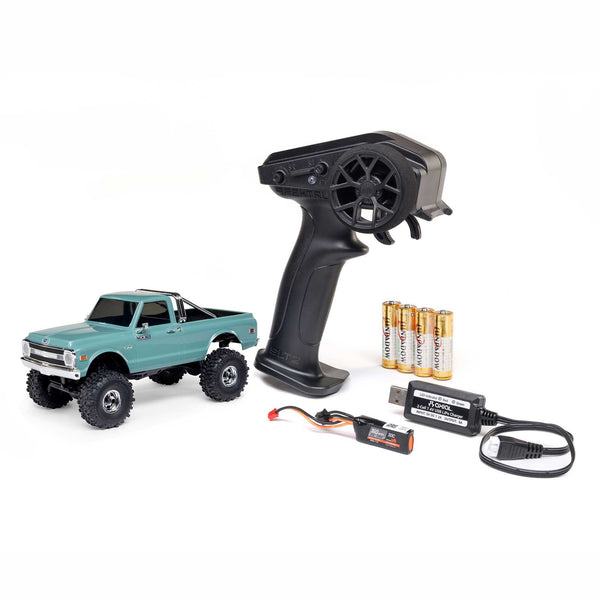 AXIAL - 1/30 SCX30 Chevrolet K10 4X4 RTR Brushed Rock Crawler (Battery & Charger Included), Green (AXI-2260T1)
