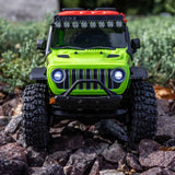 AXIAL - 1/30 SCX30 Jeep Wrangler JLU 4X4 RTR Brushed Rock Crawler (Battery & Charger Included), Green (AXI-2261T1)