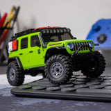 AXIAL - 1/30 SCX30 Jeep Wrangler JLU 4X4 RTR Brushed Rock Crawler (Battery & Charger Included), Green (AXI-2261T1)
