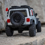 AXIAL - 1/30 SCX30 Jeep Wrangler JLU 4X4 RTR Brushed Rock Crawler (Battery & Charger Included), White (AXI-2261T2)